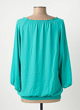 Blouse légère et transparente manches 3/4 vert BETTY BARCLAY femme