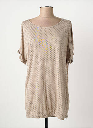 Tunique manches courtes tissage jersey marron BETTY BARCLAY femme