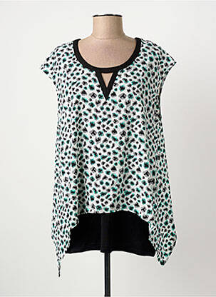 Blouse tissage popeline manches courtes blanc LOLA ESPELETA femme