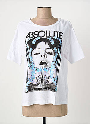 T-shirt coupe droite manches courtes blanc SILVIAN HEACH femme