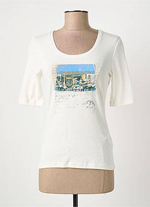 T-shirt sérigraphie manches courtes beige BETTY BARCLAY femme