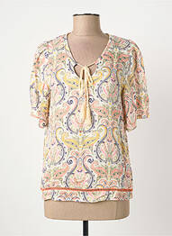 Blouse manches courtes manches courtes beige LOLA ESPELETA femme
