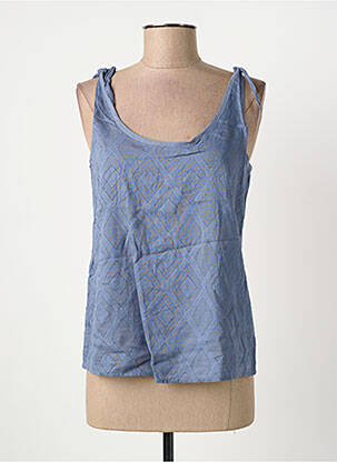 Top manches bretelles ajustables fines bretelles bleu SCHOOL RAG femme