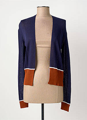 Gilet manches longues stretch bleu POUSSIERE D'ETOLE femme