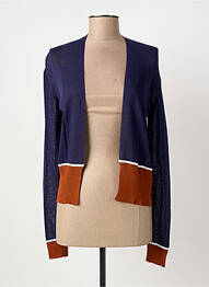 Gilet manches longues stretch bleu POUSSIERE D'ETOLE femme