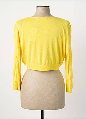 Boléro fermeture liens à nouer jaune BETTY BARCLAY femme