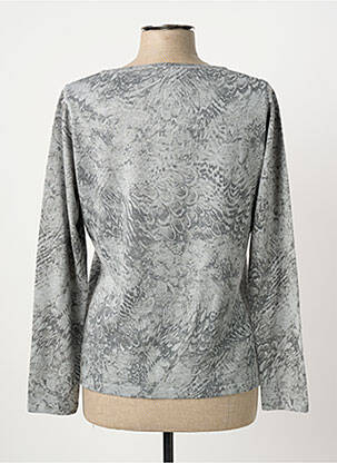 Pull tissage chiné manches longues gris BETTY BARCLAY femme