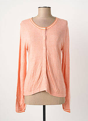 Gilet manches longues orange SOULMATE femme