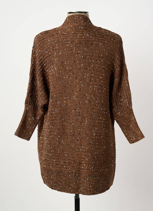 Gilet manches longues manches 3/4 marron BETTY BARCLAY femme