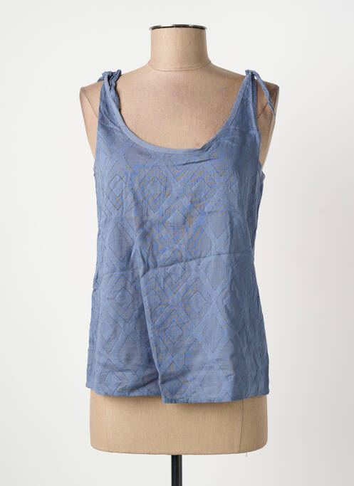 Top bleu SCHOOL RAG femme