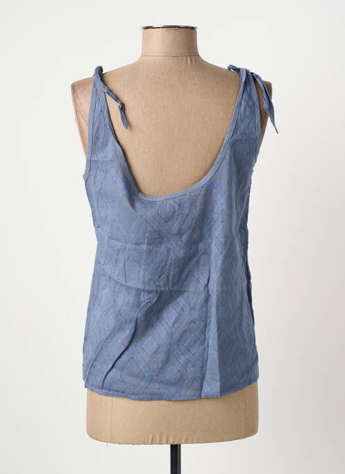 Top bleu SCHOOL RAG femme