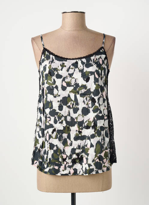 Top manches bretelles ajustables fines bretelles vert LOLA ESPELETA femme