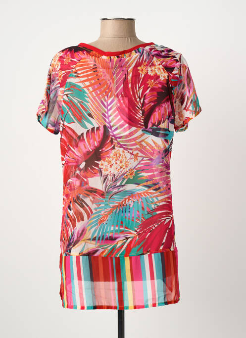 Tunique manches courtes rouge PAUL BRIAL femme