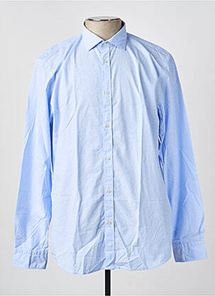 Chemise manches longues coupe droite bleu SCOTCH & SODA homme