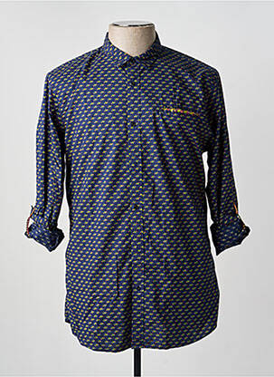 Chemise manches longues poches bleu SCOTCH & SODA homme