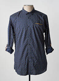 Chemise manches longues poches bleu SCOTCH & SODA homme
