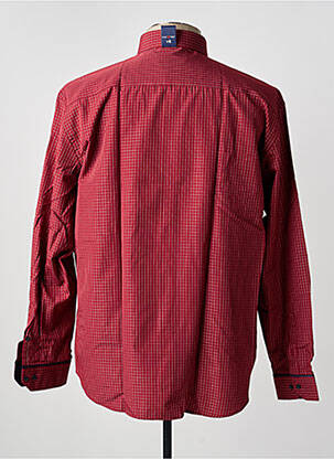 Chemise manches longues coupe cintrée rouge CAP 10 TEN homme