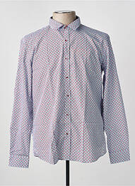 Chemise manches longues coupe cintrée bleu FOXX homme