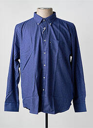 Chemise manches longues poches bleu BLUSALINA homme