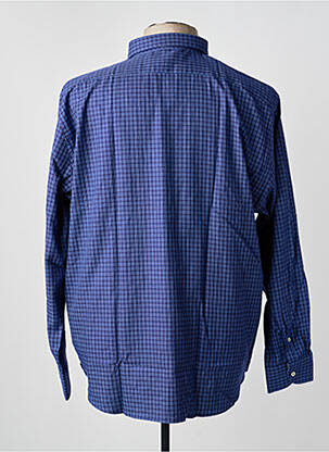 Chemise manches longues poches bleu BLUSALINA homme