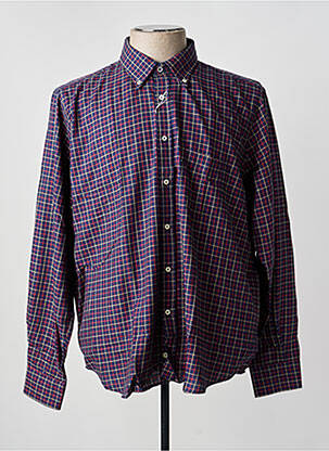 Chemise manches longues coupe cintrée bleu BLUSALINA homme