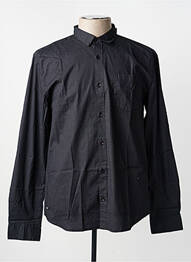 Chemise manches longues poches noir DEELUXE homme