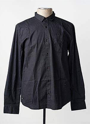 Chemise manches longues imprimé fantaisie noir DEELUXE74 homme