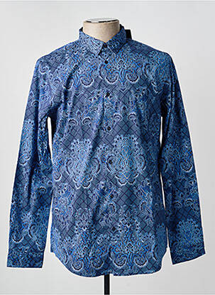 Chemise manches longues imprimé fantaisie bleu SCOTCH & SODA homme