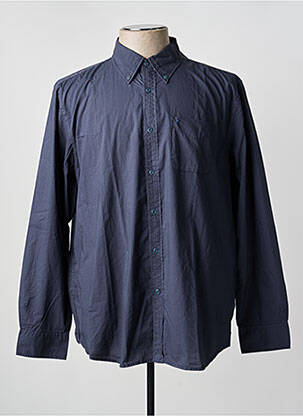 Chemise manches longues coupe droite gris MCS homme