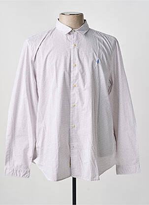 Chemise manches longues imprimé fantaisie bleu MCS homme