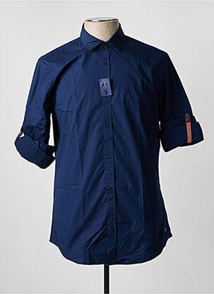 Chemise manches longues coupe cintrée bleu SCOTCH & SODA homme