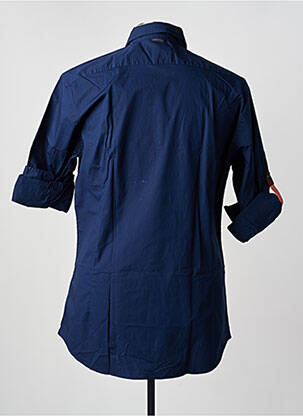 Chemise manches longues coupe cintrée bleu SCOTCH & SODA homme