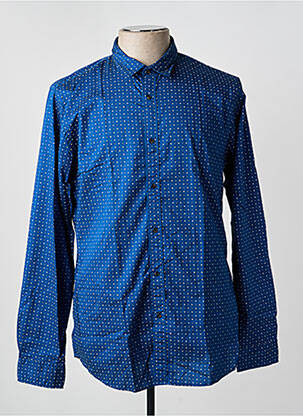 Chemise manches longues coupe cintrée bleu SCOTCH & SODA homme