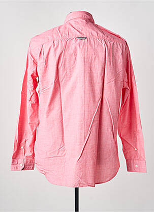 Chemise manches longues coupe cintrée rose TOMMY HILFIGER homme