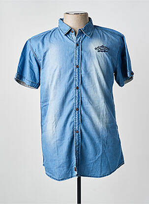 Chemise manches courtes bleu DEELUXE homme