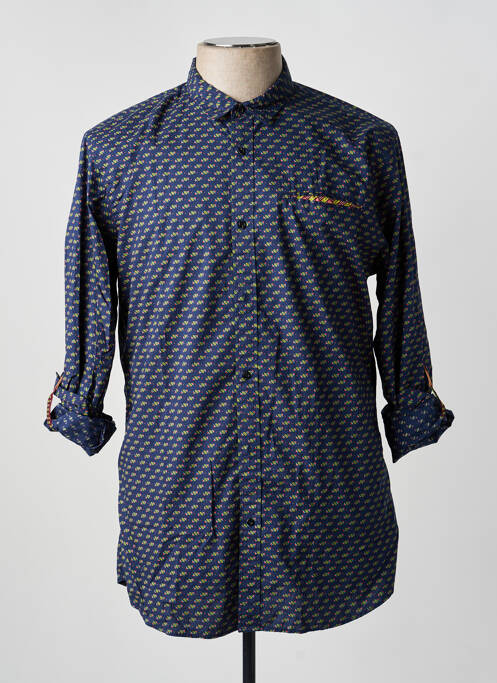 Chemise manches longues imprimé fantaisie bleu SCOTCH & SODA homme
