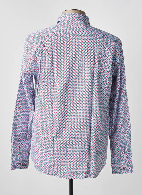 Chemise manches longues coupe cintrée bleu FOXX homme