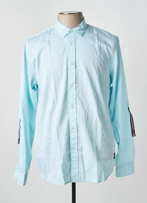 Chemise manches longues coupe cintrée vert SCOTCH & SODA homme