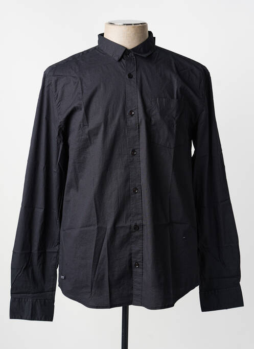 Chemise manches longues imprimé fantaisie noir DEELUXE homme