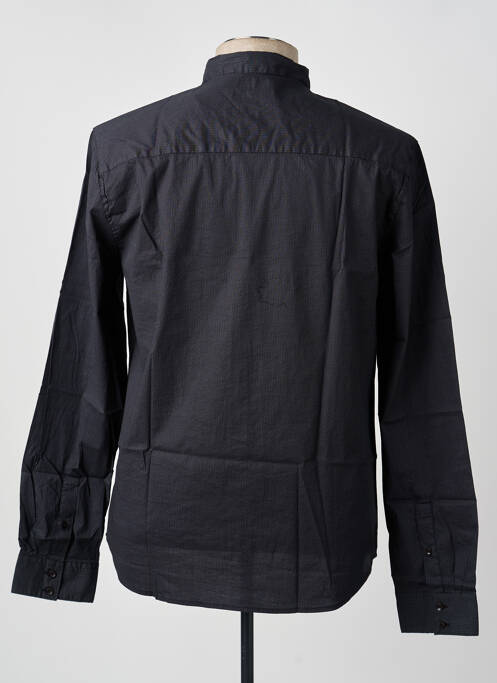 Chemise manches longues imprimé fantaisie noir DEELUXE homme