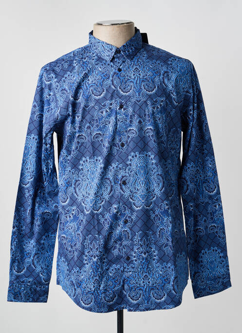 Chemise manches longues imprimé fantaisie bleu SCOTCH & SODA homme
