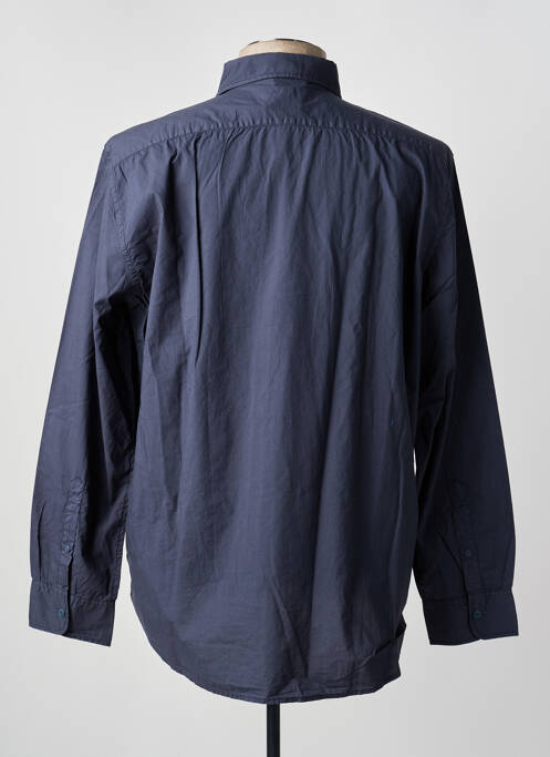 Chemise manches longues coupe droite gris MCS homme