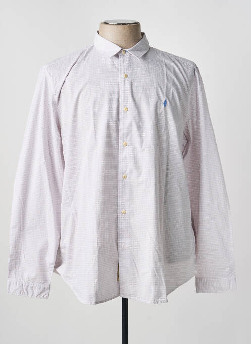 Chemise manches longues imprimé fantaisie bleu MCS homme