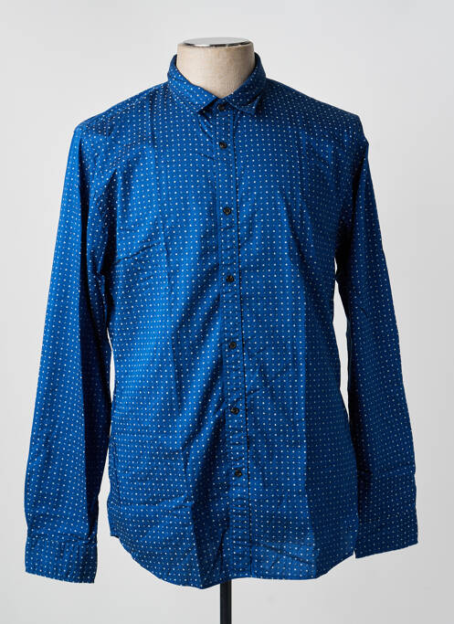 Chemise manches longues coupe cintrée bleu SCOTCH & SODA homme