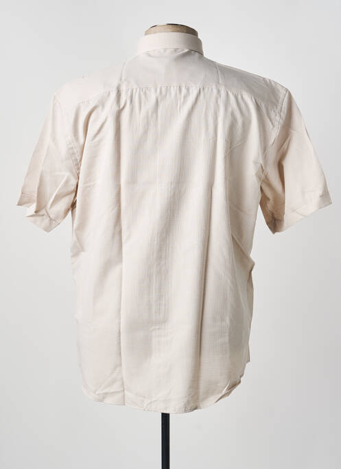 Chemise manches longues coupe droite beige CAP 10 TEN homme