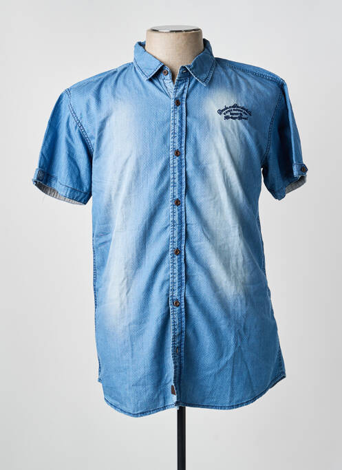 Chemise manches courtes bleu DEELUXE homme