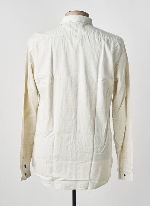 Chemise manches longues beige SCOTCH & SODA homme