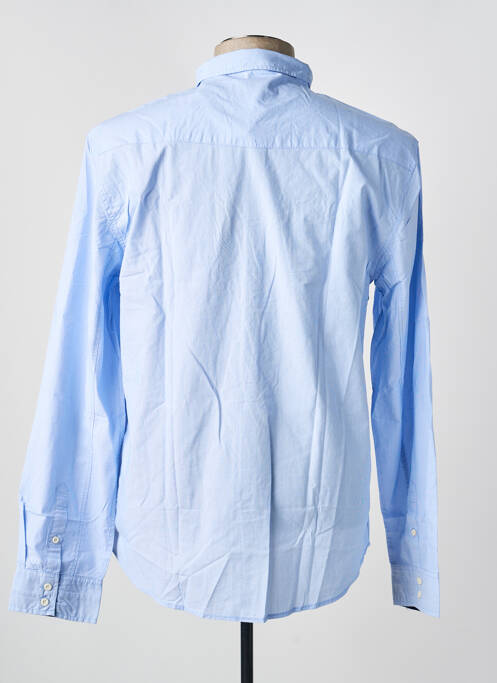 Chemise manches longues bleu DEELUXE74 homme