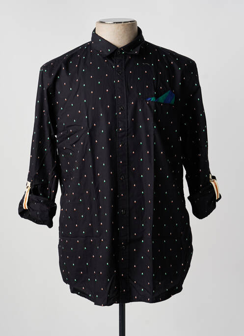 Chemise manches longues noir SCOTCH & SODA homme