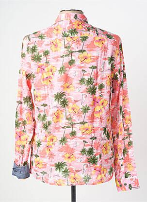 Chemise manches longues imprimé fantaisie rose KILIWATCH homme